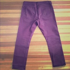 J. Crew Men’s Burgundy Cord Pants 34x32 770 fit